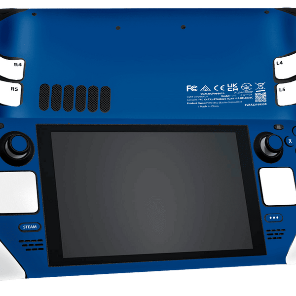 Matte Blue & White Steam Deck Skin Xonebrand