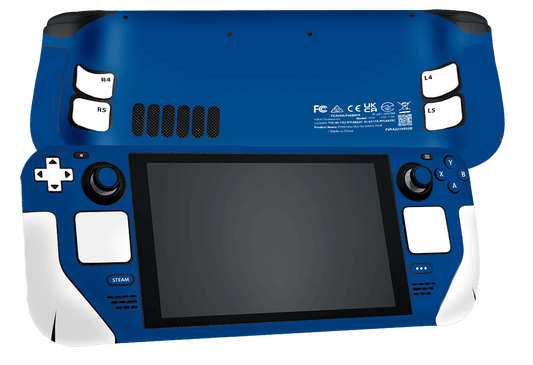 Matte Blue & White Steam Deck Skin Xonebrand