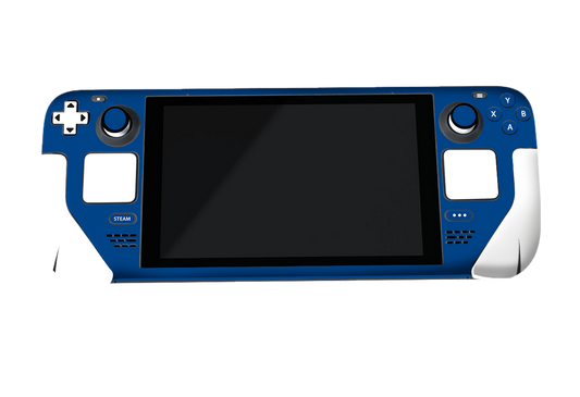 Matte Blue & White Steam Deck Skin Xonebrand