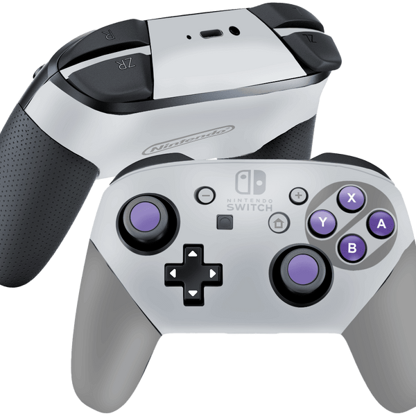 SNES Skin Nintendo Switch Pro Controller Xonebrand