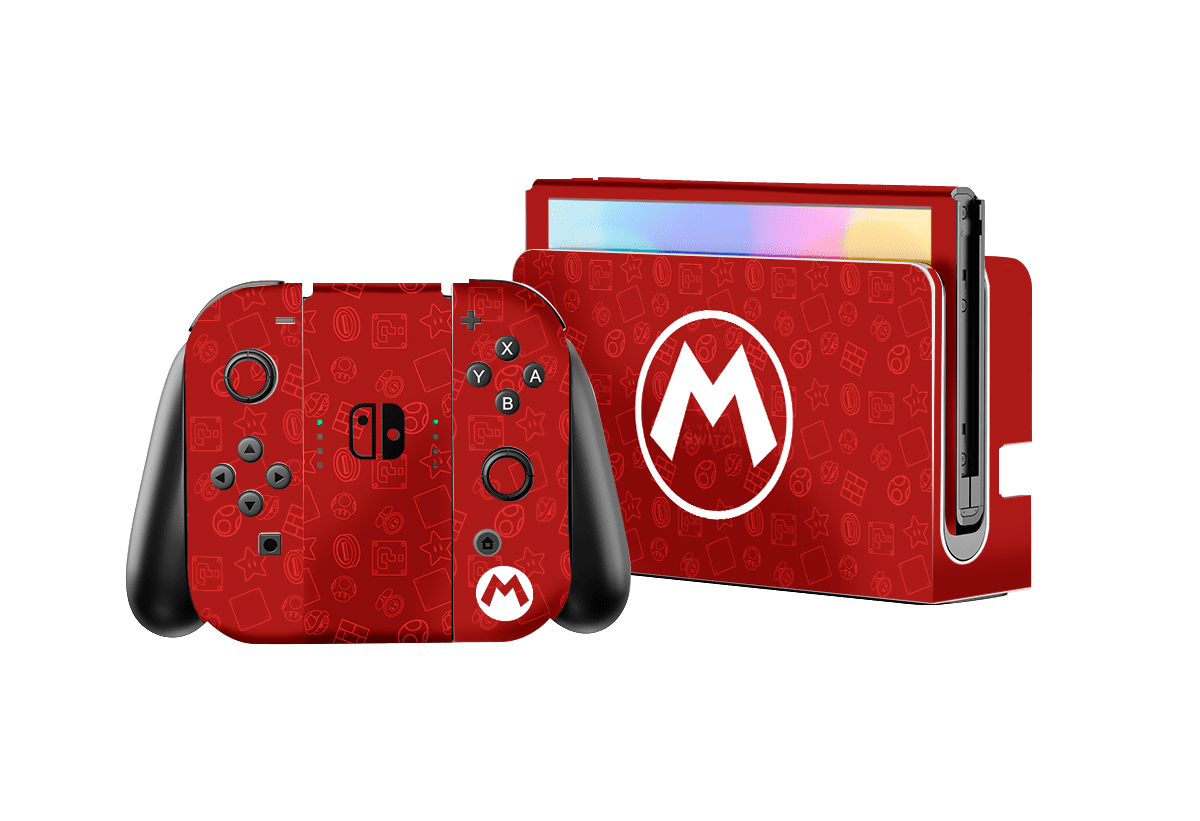Mario Bros Skin Nintendo Switch OLED (2021) Xonebrand