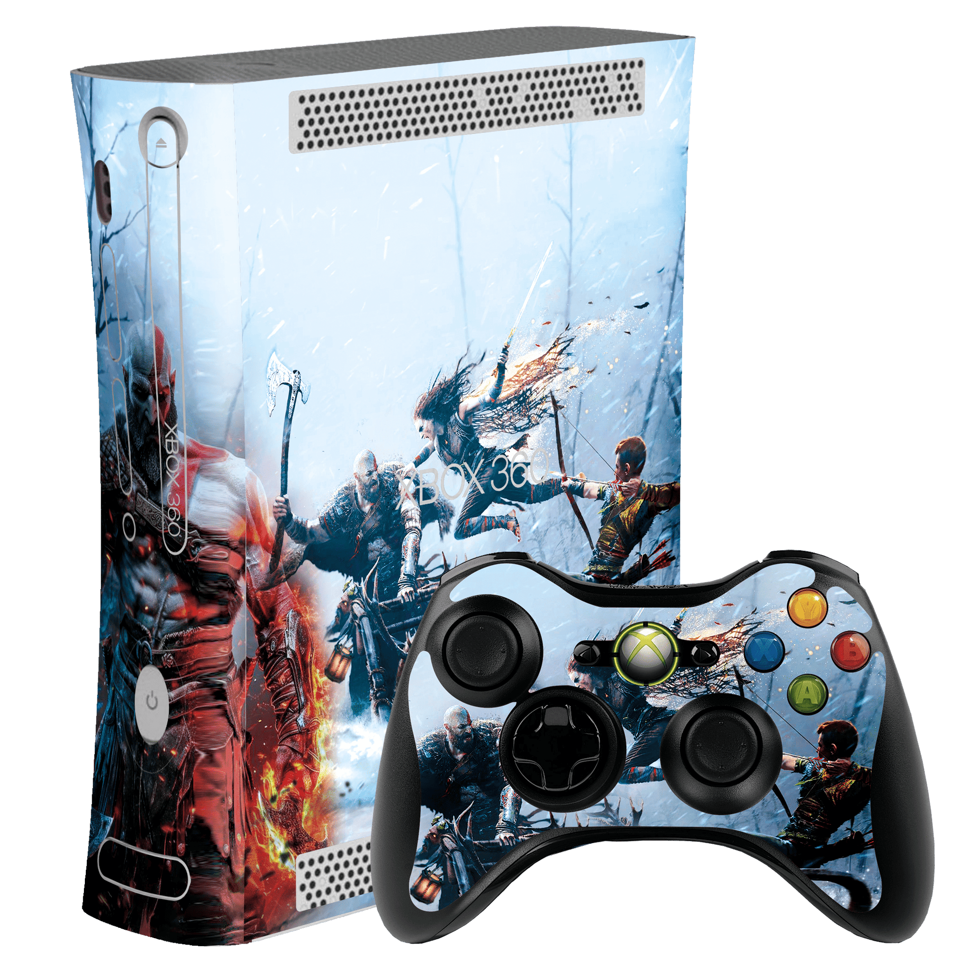 God of War Ragnarok Skin Xbox 360 Fat