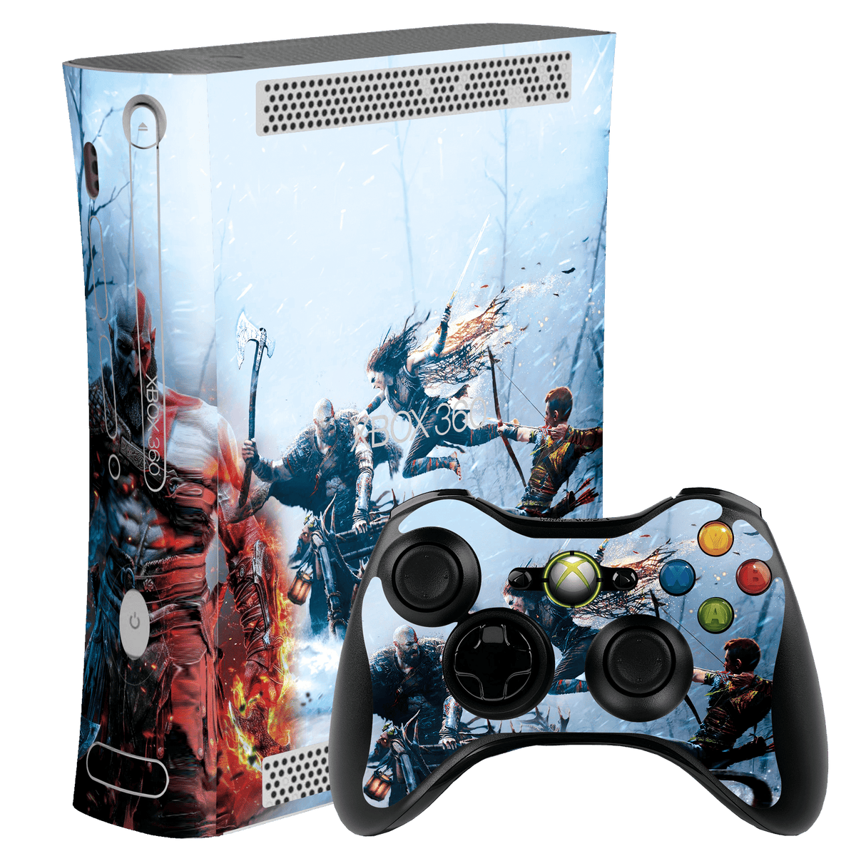 God of War Ragnarok Skin Xbox 360 Fat Xonebrand