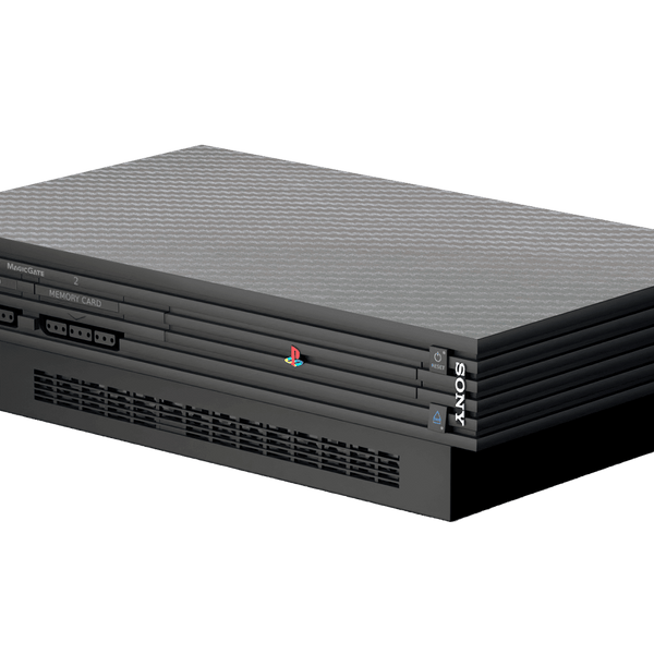 Fibra Carbono Gris Skin Playstation 2 Fat