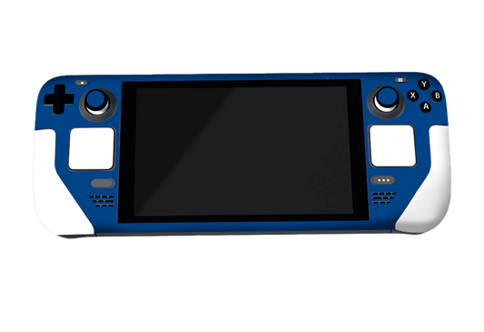 Mate Azul & Blanco Steam Deck Handheld Gaming Computer Skin