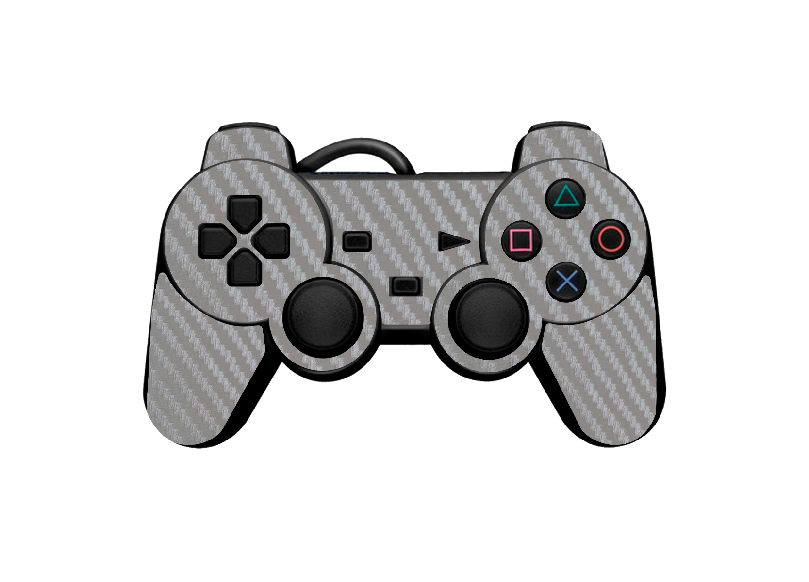 Fibra Carbono Gris Skin Playstation 2 Fat