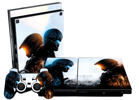 Halo PS2 Slim (2014) Bundle Skin