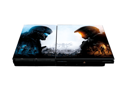 Halo PS2 Slim (2014) Bundle Skin