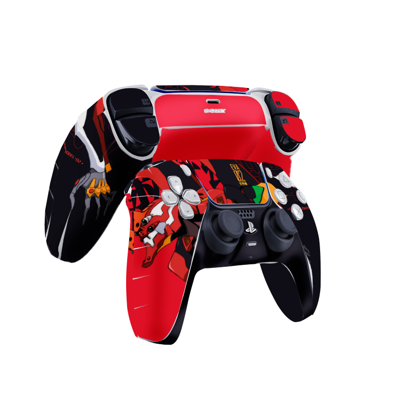 Evangelion Eva 02 Skin Playstation 5 DualSense Full Xonebrand