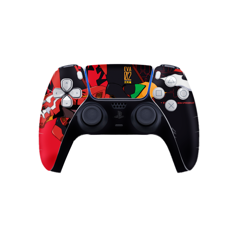 Evangelion Eva 02 Skin Playstation 5 DualSense Full Xonebrand