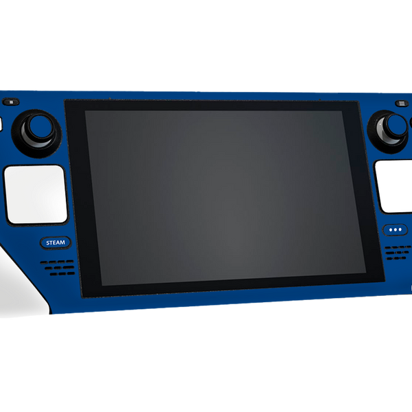 Matte Blue & White Steam Deck Skin Xonebrand