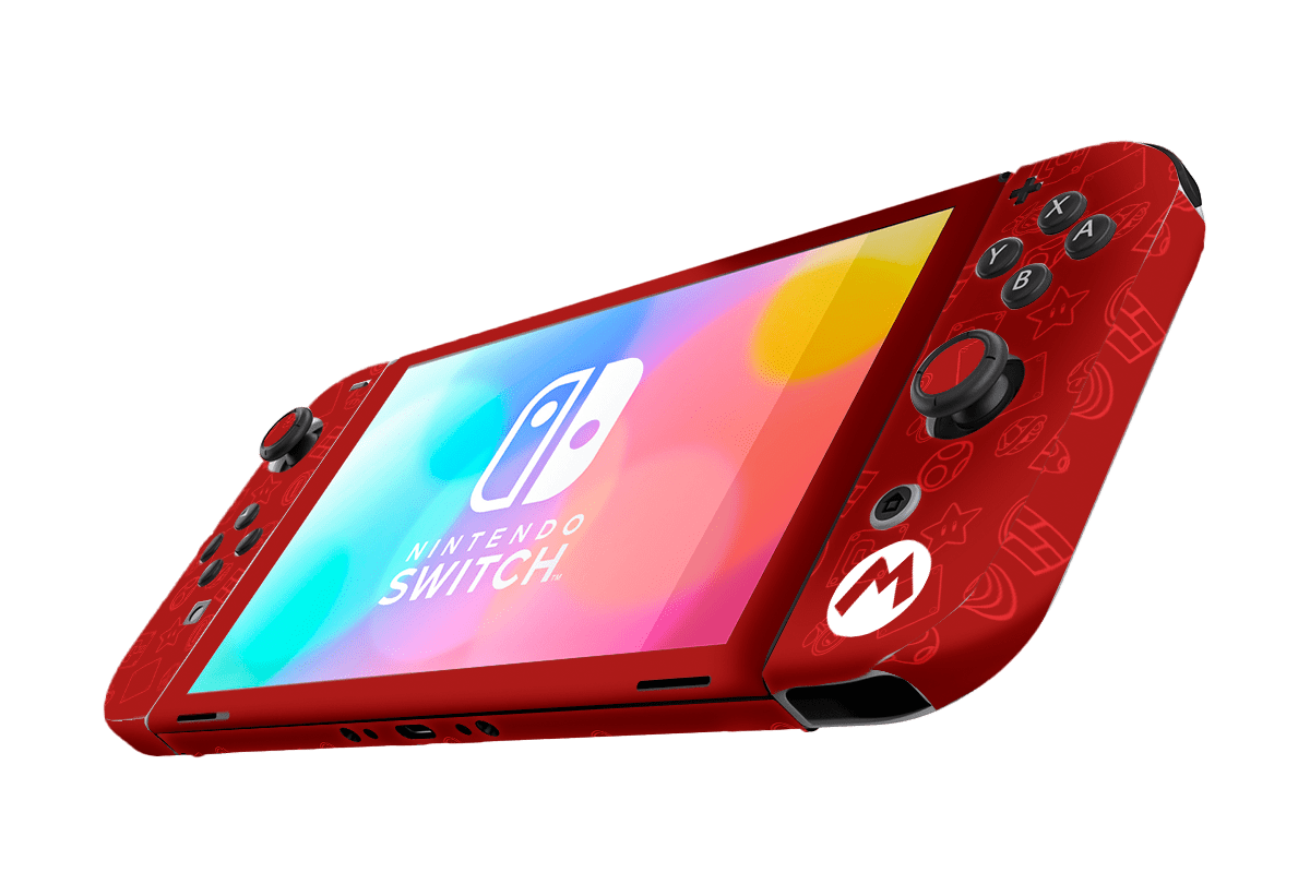 Mario Bros Iconos Nintendo Switch Oled (2021) Skin