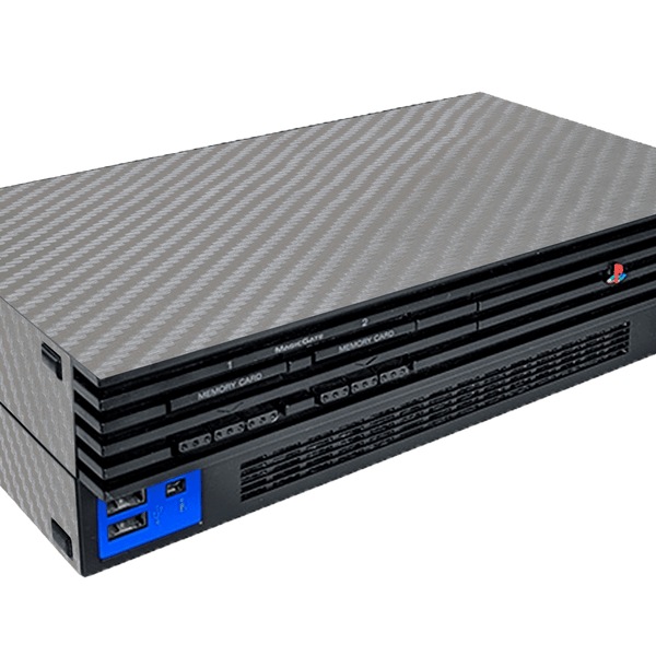 Fibra Carbono Gris Skin Playstation 2 Fat