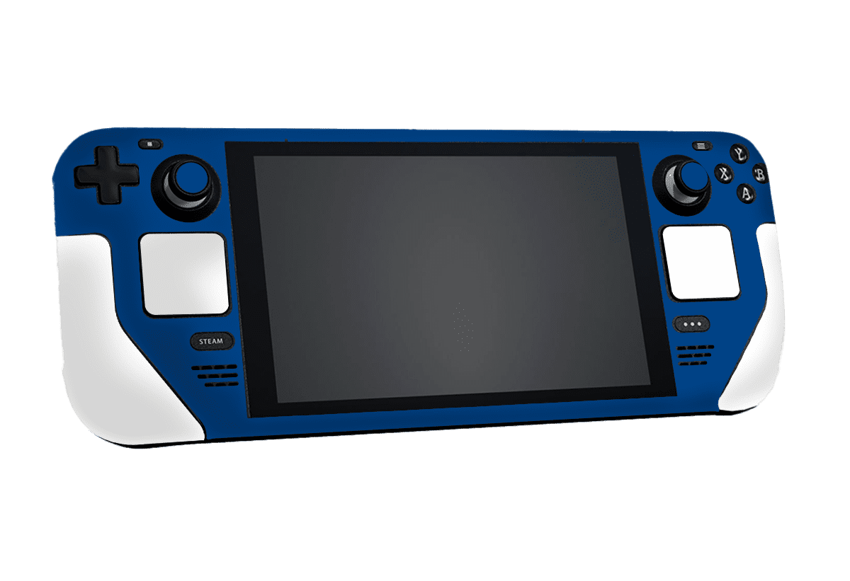 Mate Azul & Blanco Steam Deck Handheld Gaming Computer Skin