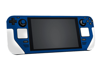 Mate Azul & Blanco Steam Deck Handheld Gaming Computer Skin