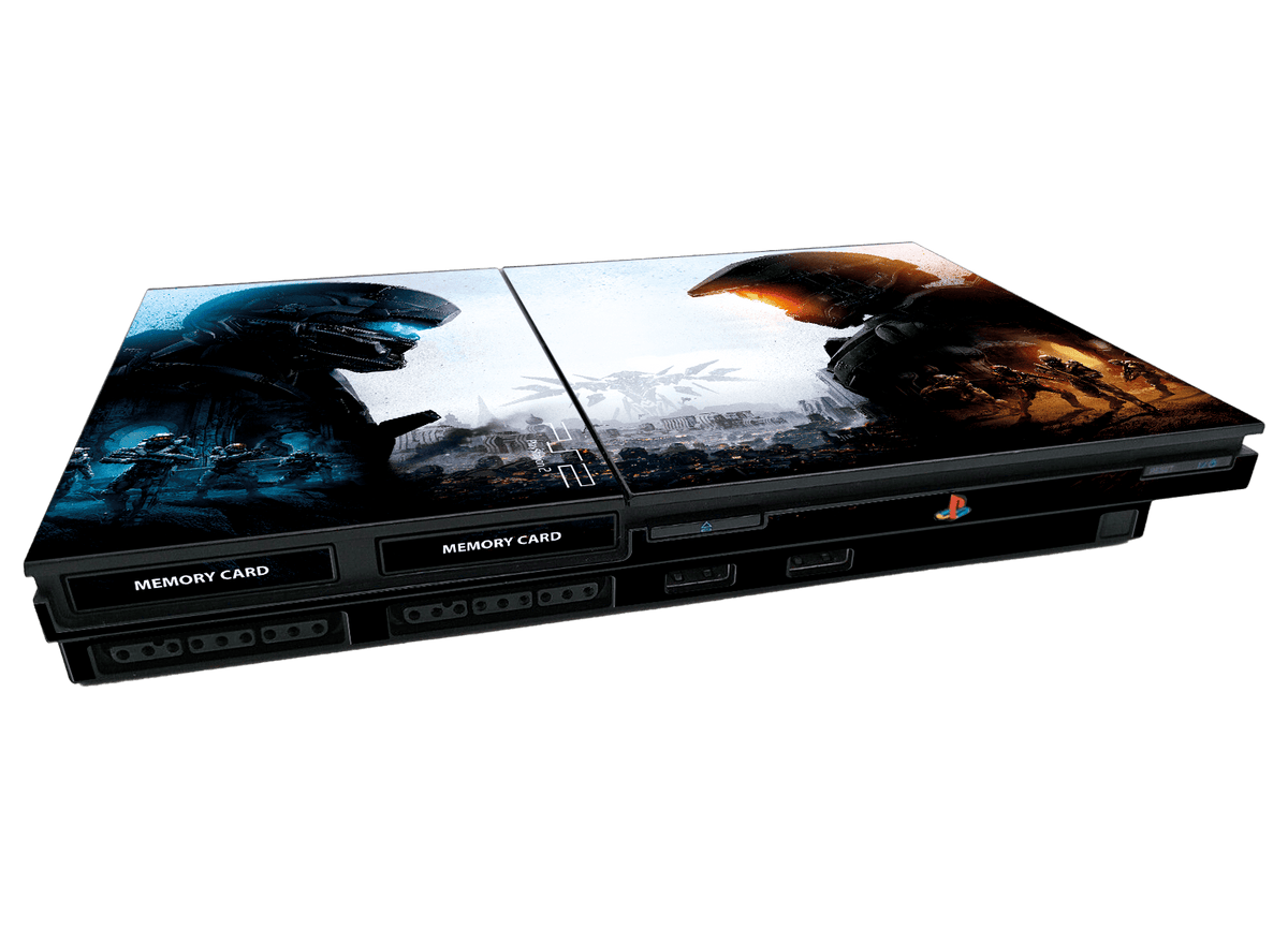 Halo Skin Playstation 2 Slim Xonebrand