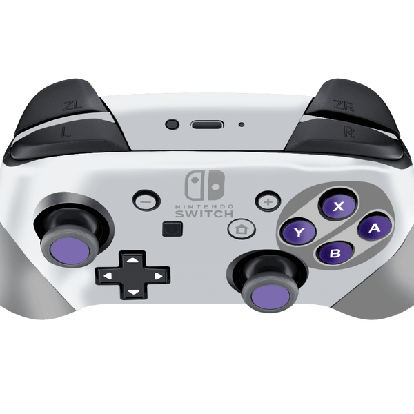 SNES Skin Nintendo Switch Pro Controller Xonebrand
