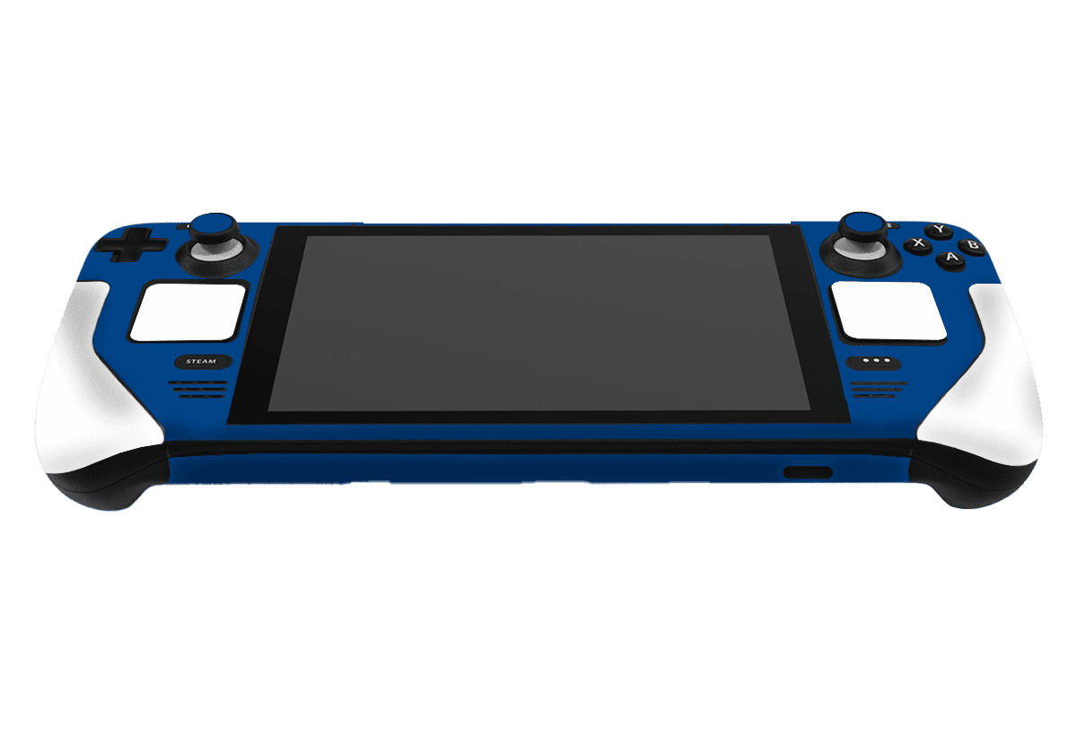 Mate Azul & Blanco Steam Deck Handheld Gaming Computer Skin