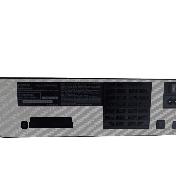 Fibra Carbono Gris Skin Playstation 2 Fat