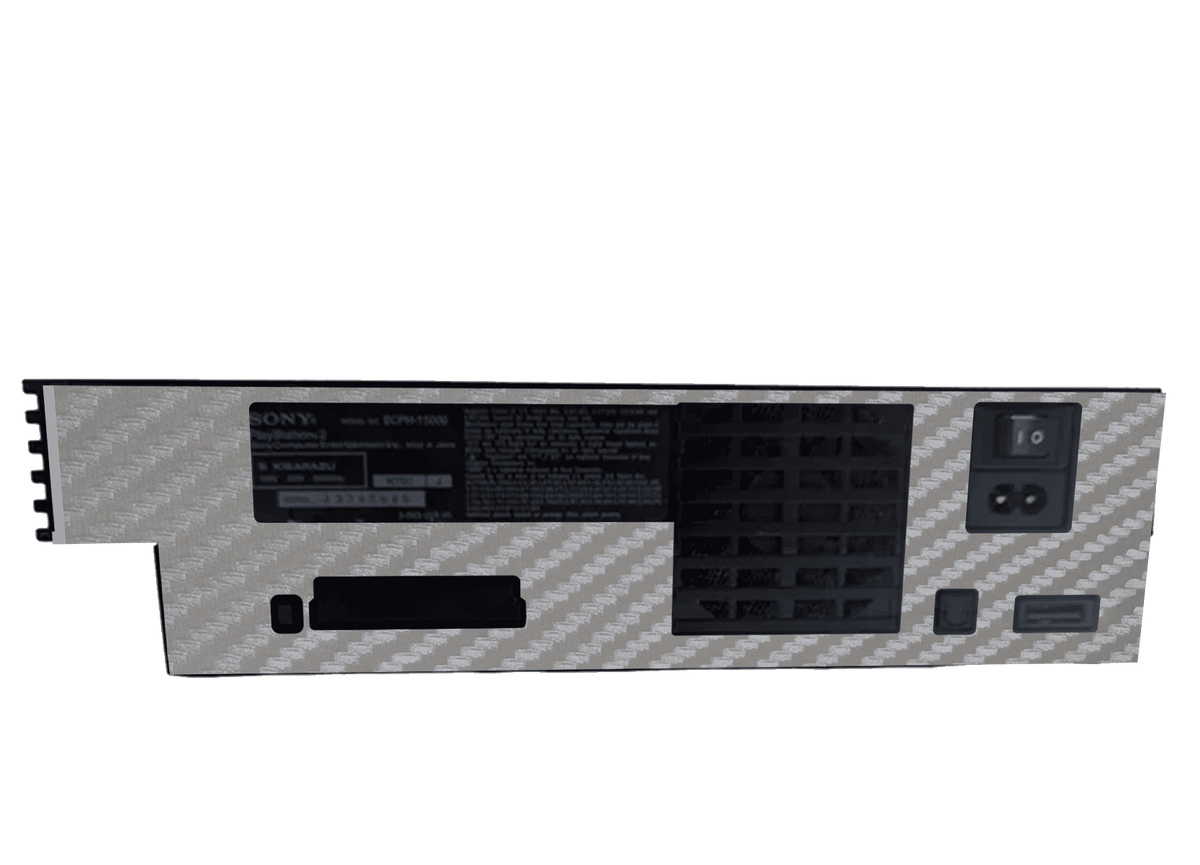 Fibra Carbono Gris Skin Playstation 2 Fat Xonebrand