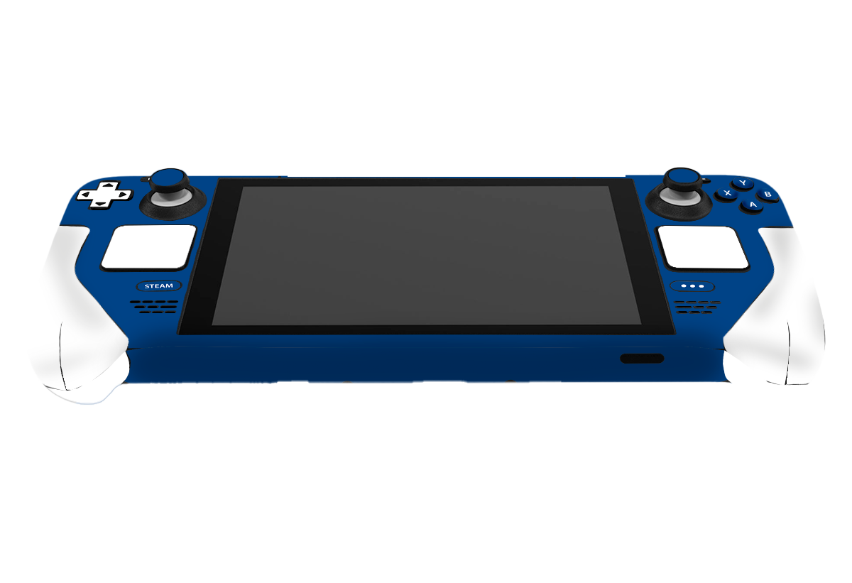 Matte Blue & White Steam Deck Skin Xonebrand