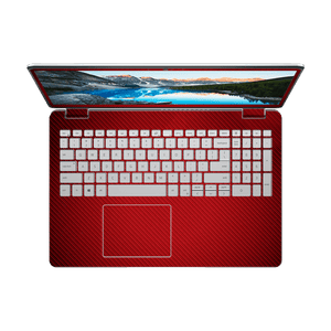 Fibra Carbono Rojo Dell Inspiron Skin