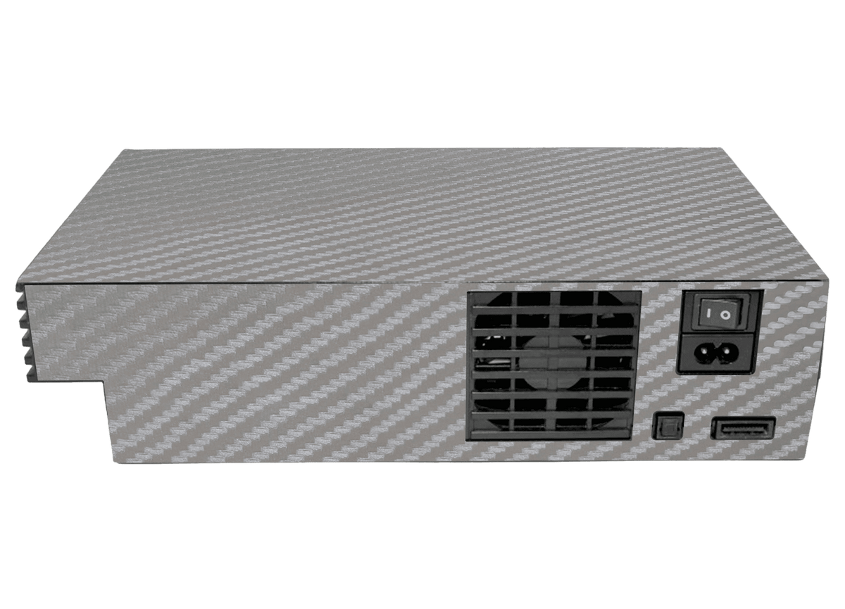 Fibra Carbono Gris Skin Playstation 2 Fat Xonebrand