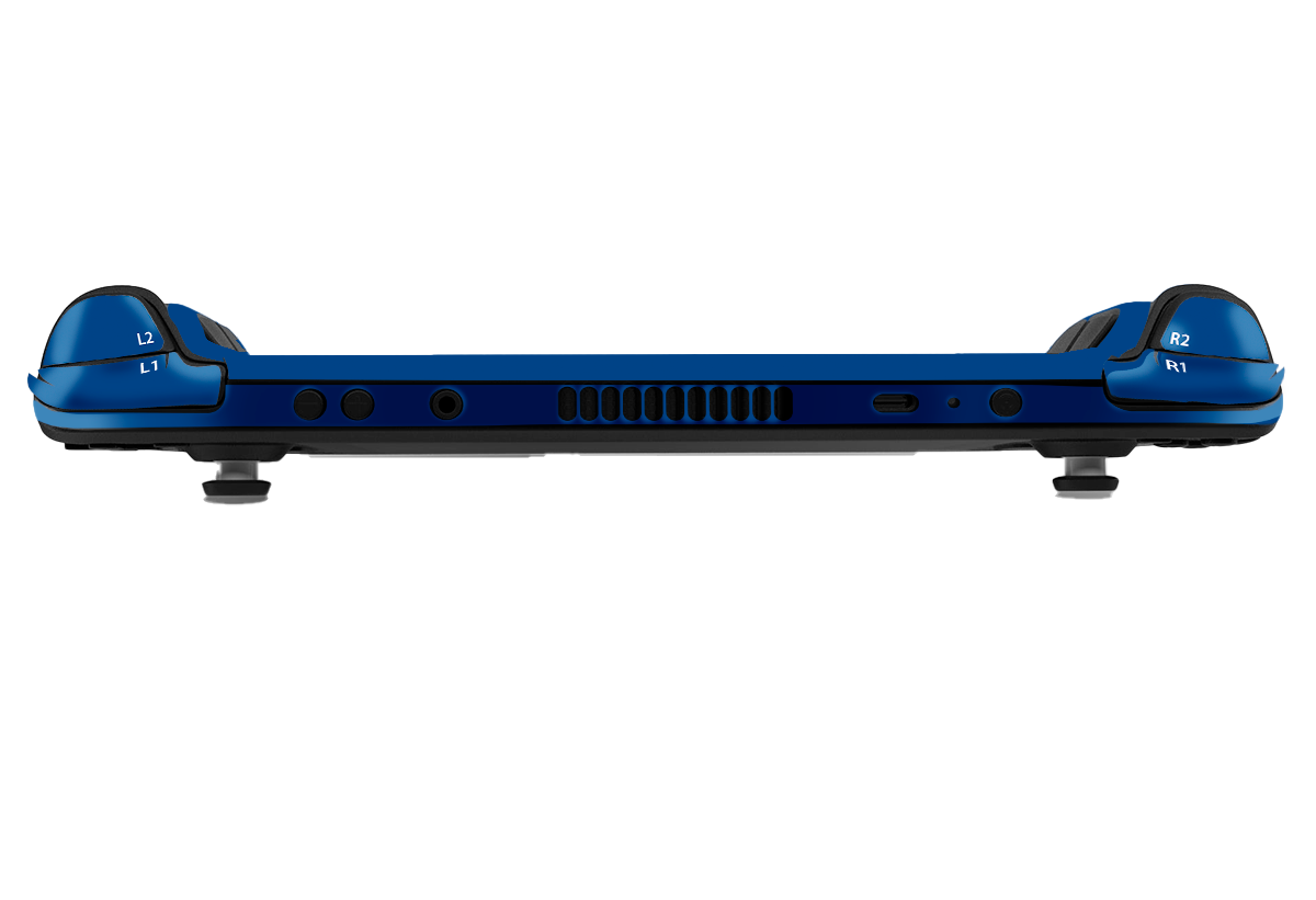 Matte Blue & White Steam Deck Skin Xonebrand
