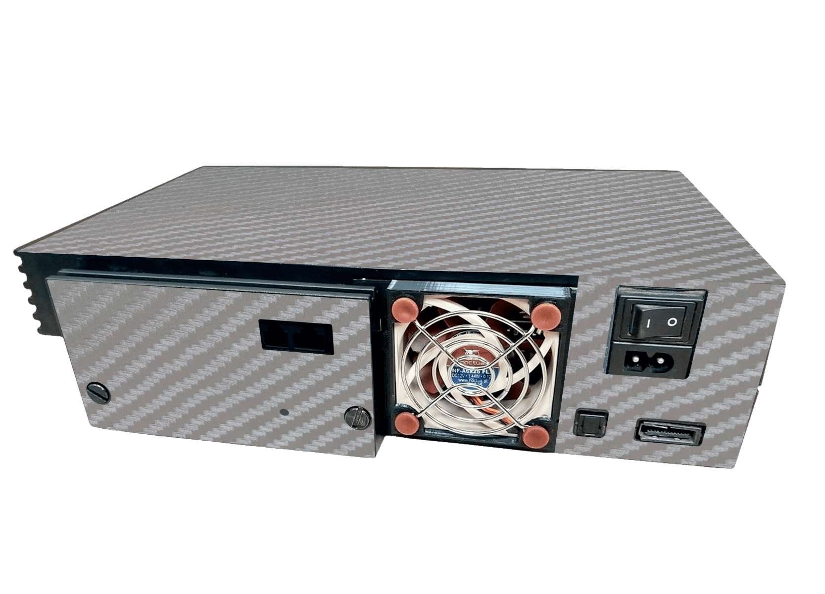 Fibra Carbono Gris Skin Playstation 2 Fat