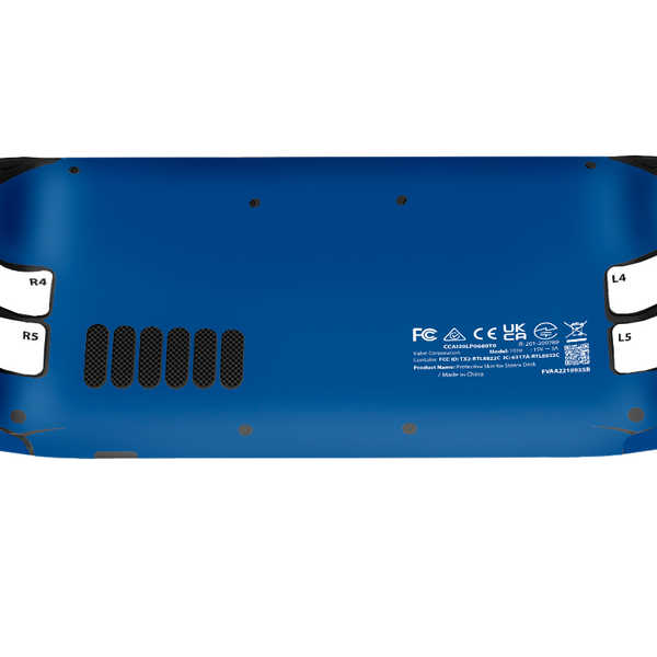Matte Blue & White Steam Deck Skin Xonebrand