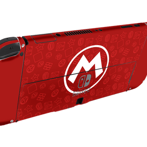 Mario Bros Icons Nintendo Switch Oled (2021) Skin