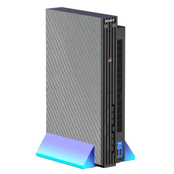 Fibra Carbono Gris Skin Playstation 2 Fat