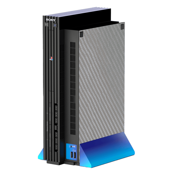 Fibra Carbono Gris Skin Playstation 2 Fat
