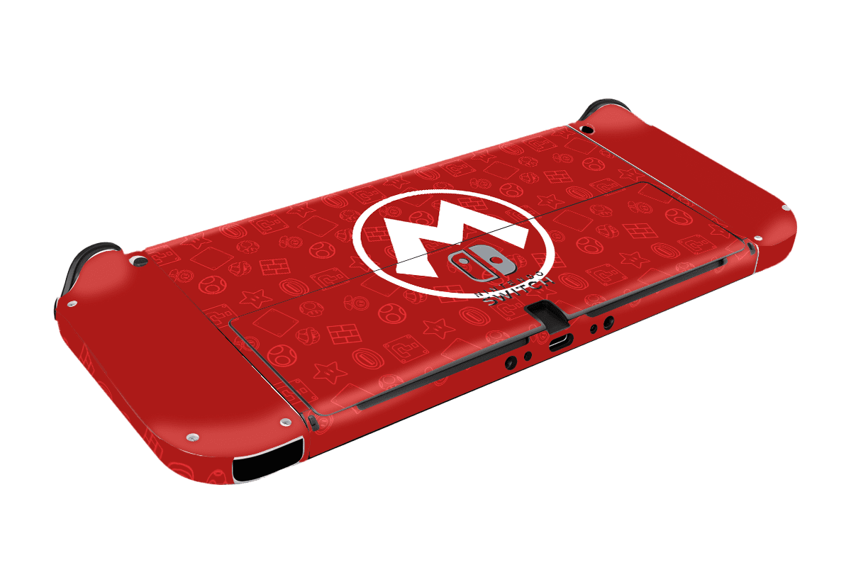 Mario Bros Icons Nintendo Switch Oled (2021) Skin