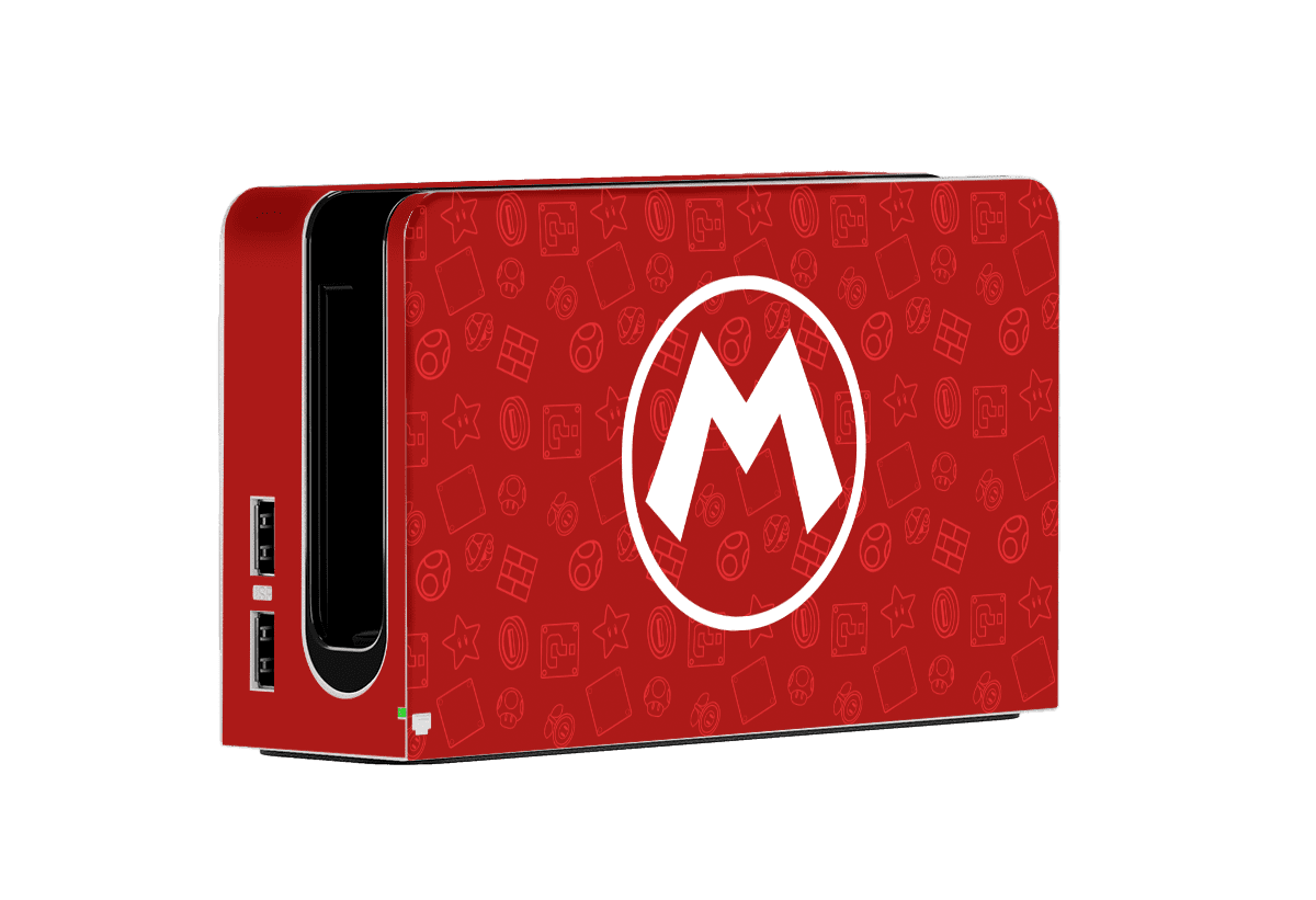 Mario Bros Icons Nintendo Switch Oled (2021) Skin