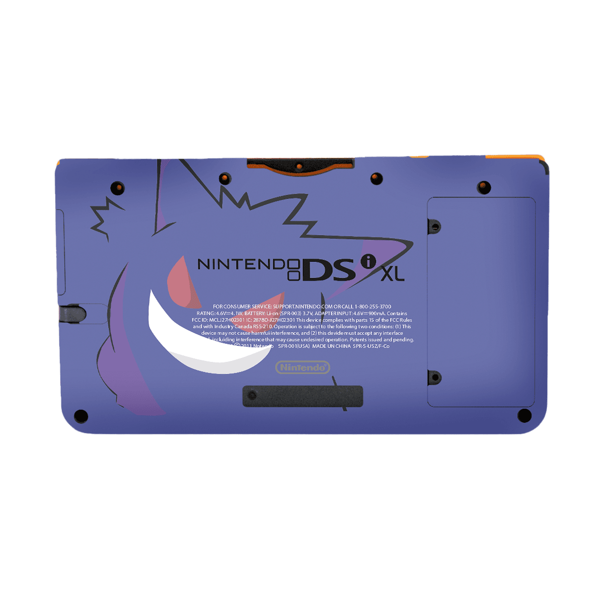 Pokemon Gengar Nintendo DSI XL 2010 Skin