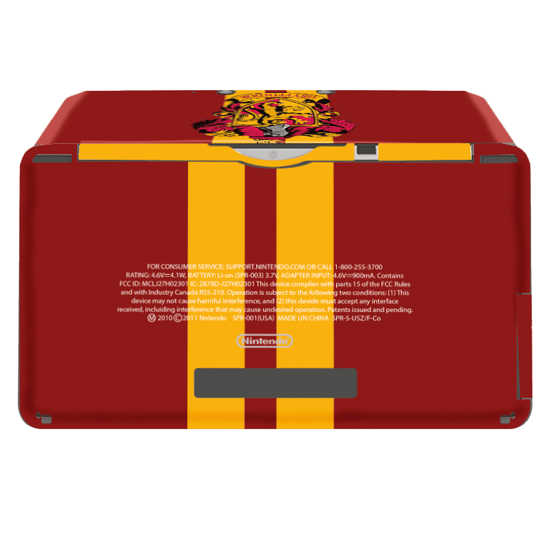 Harry Potter Gryffindor Nintendo 3DS Skin