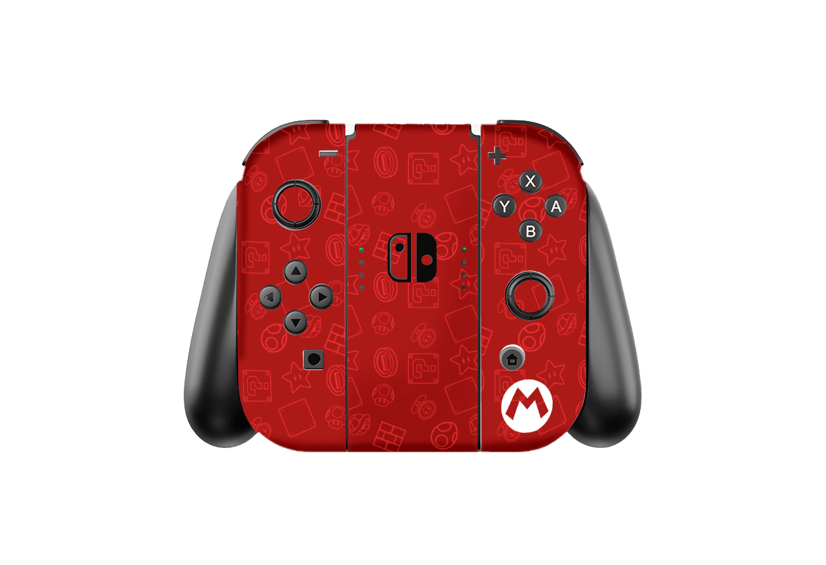 Mario Bros Icons Nintendo Switch Oled (2021) Skin