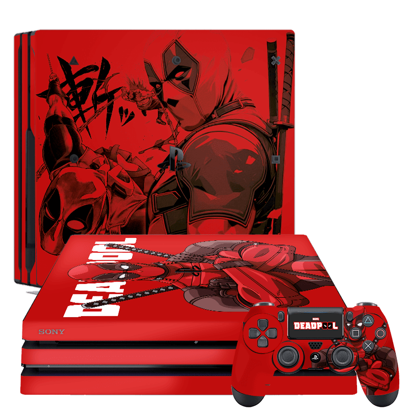 Deadpool Skin Playstation 4 Pro Xonebrand