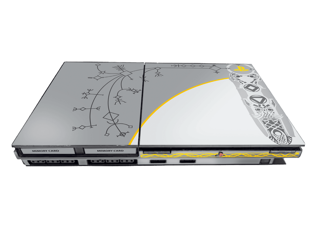 God of War Skin Playstation 2 Slim Xonebrand