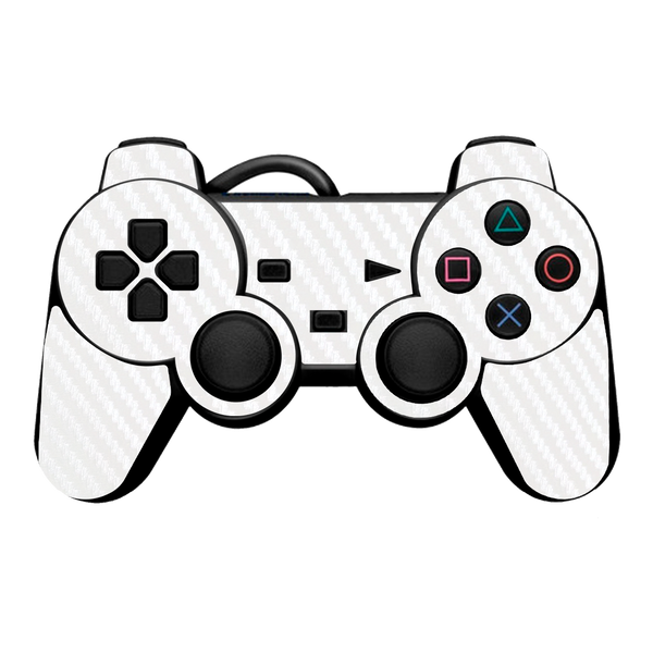 Fibra Carbono Blanco Skin Playstation 2 Fat