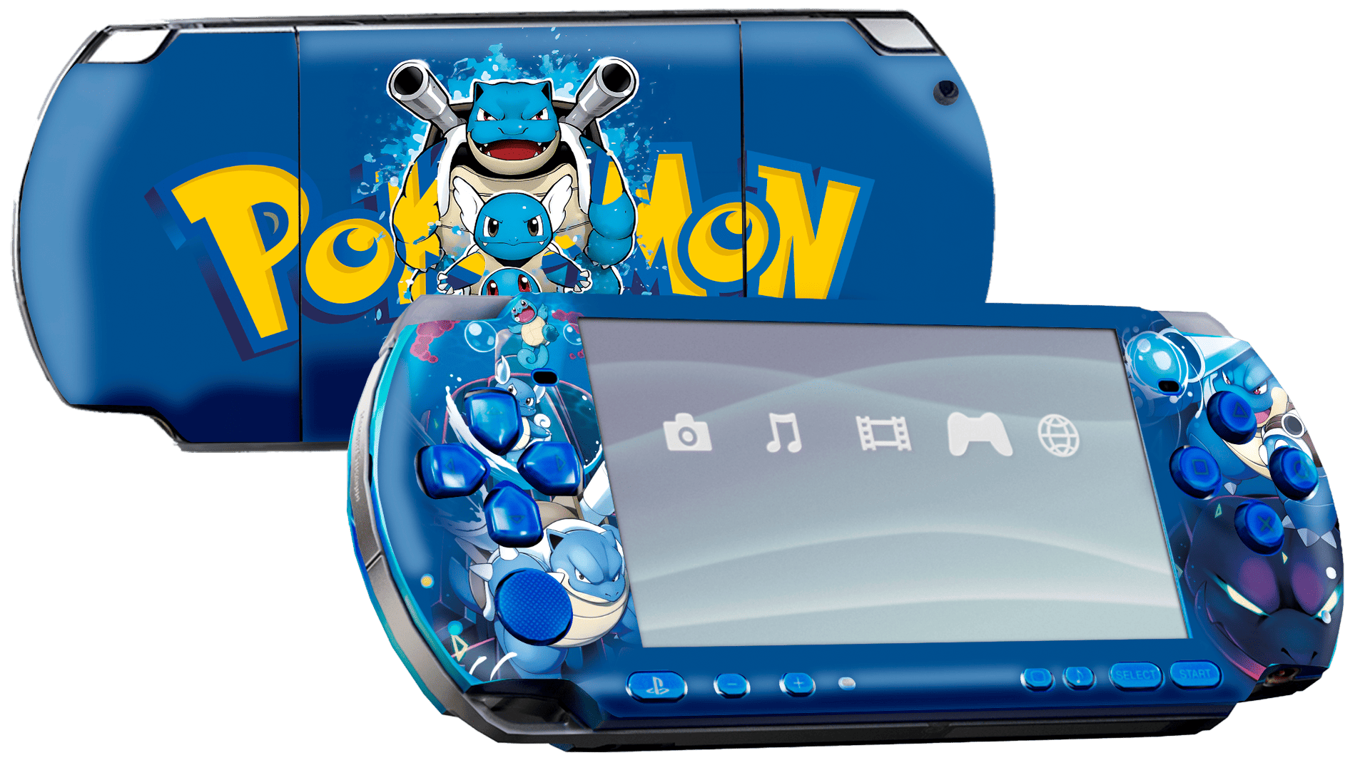 Pokemon Squirtle PSP portátil para juegos Bundle Skin