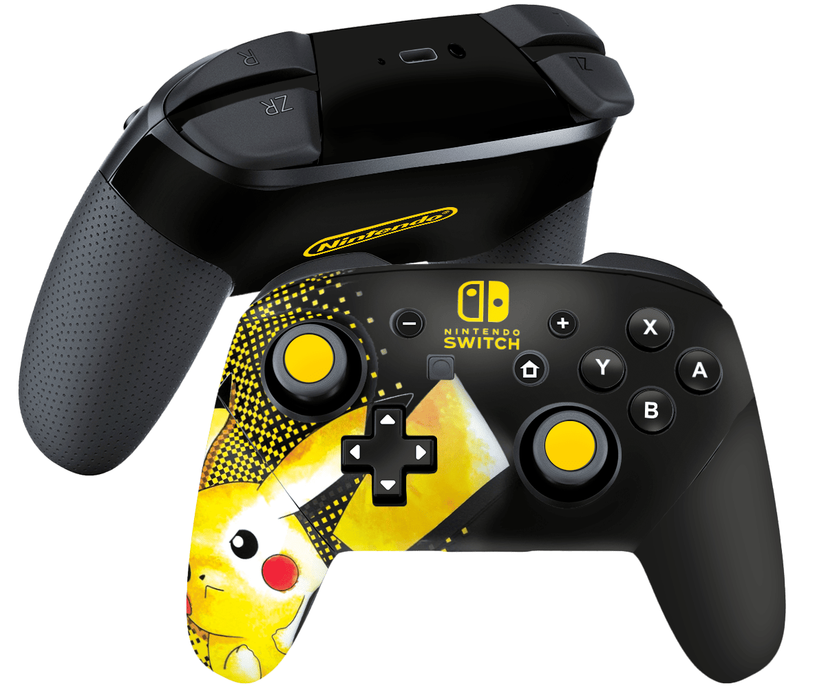 Pokemon Pikachu Skin Nintendo Switch Pro Controller Xonebrand