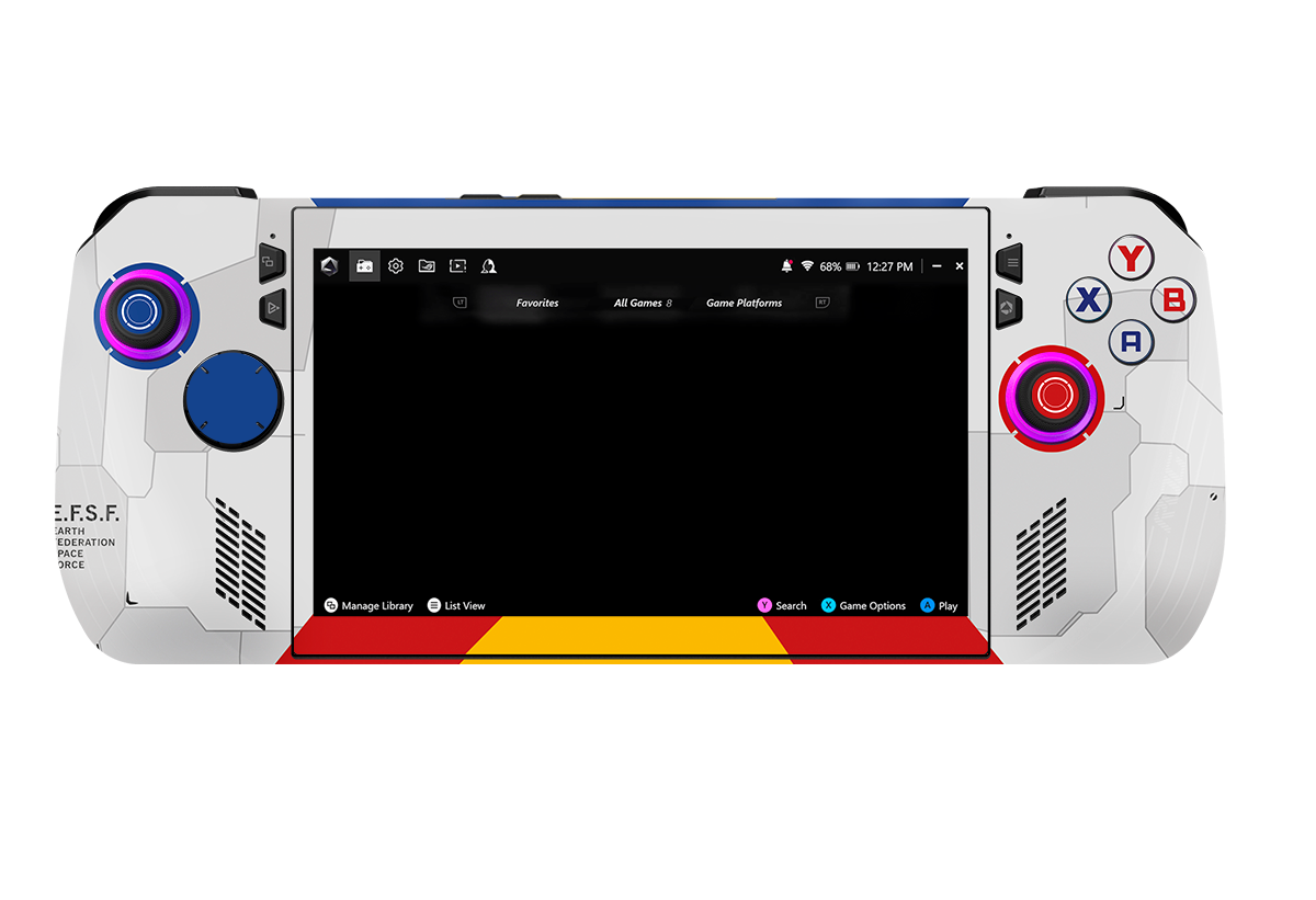 Gundam Asus Rog Ally X Handheld Gaming Computer Skin