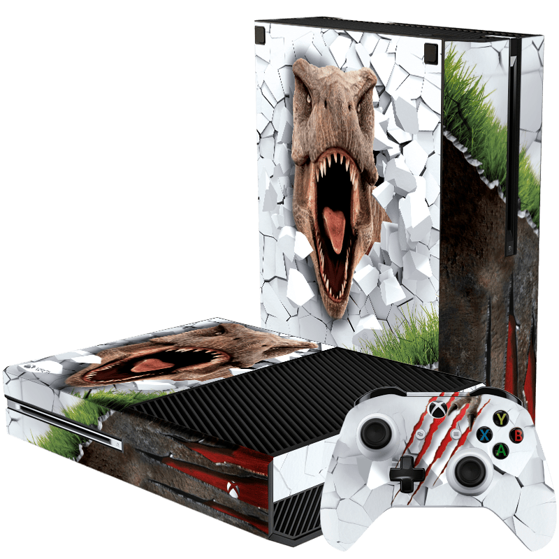 Dinosaurio T-Rex Skin Xbox One Fat Xonebrand