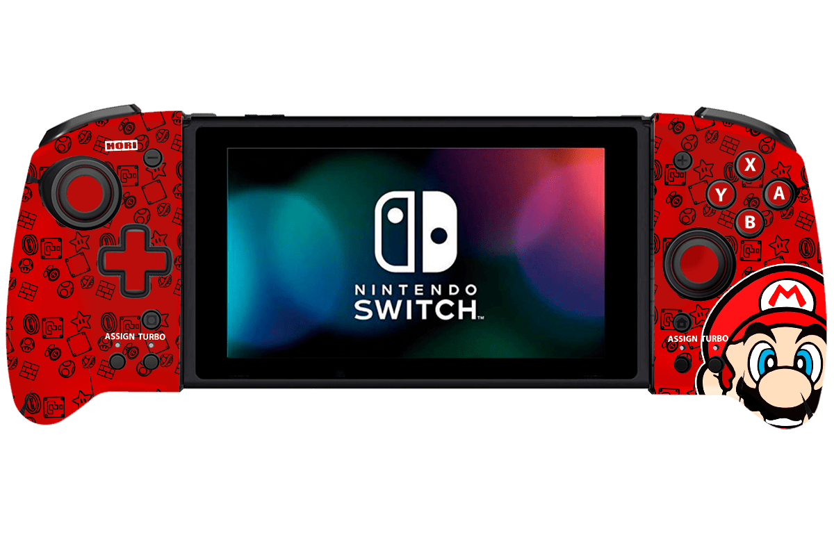 Super Mario Bros Nintendo Switch Hori Split Pad Pro Skin Xonebrand