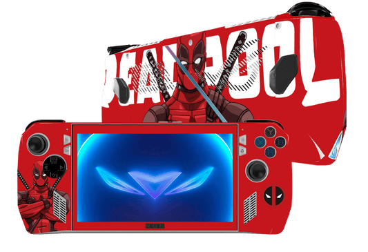 Deadpool Asus Rog Ally Handheld Gaming Computer Skin