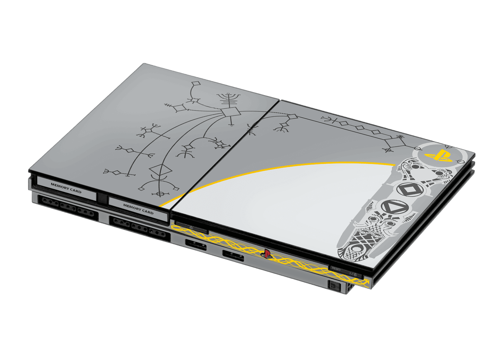 God of War Skin Playstation 2 Slim