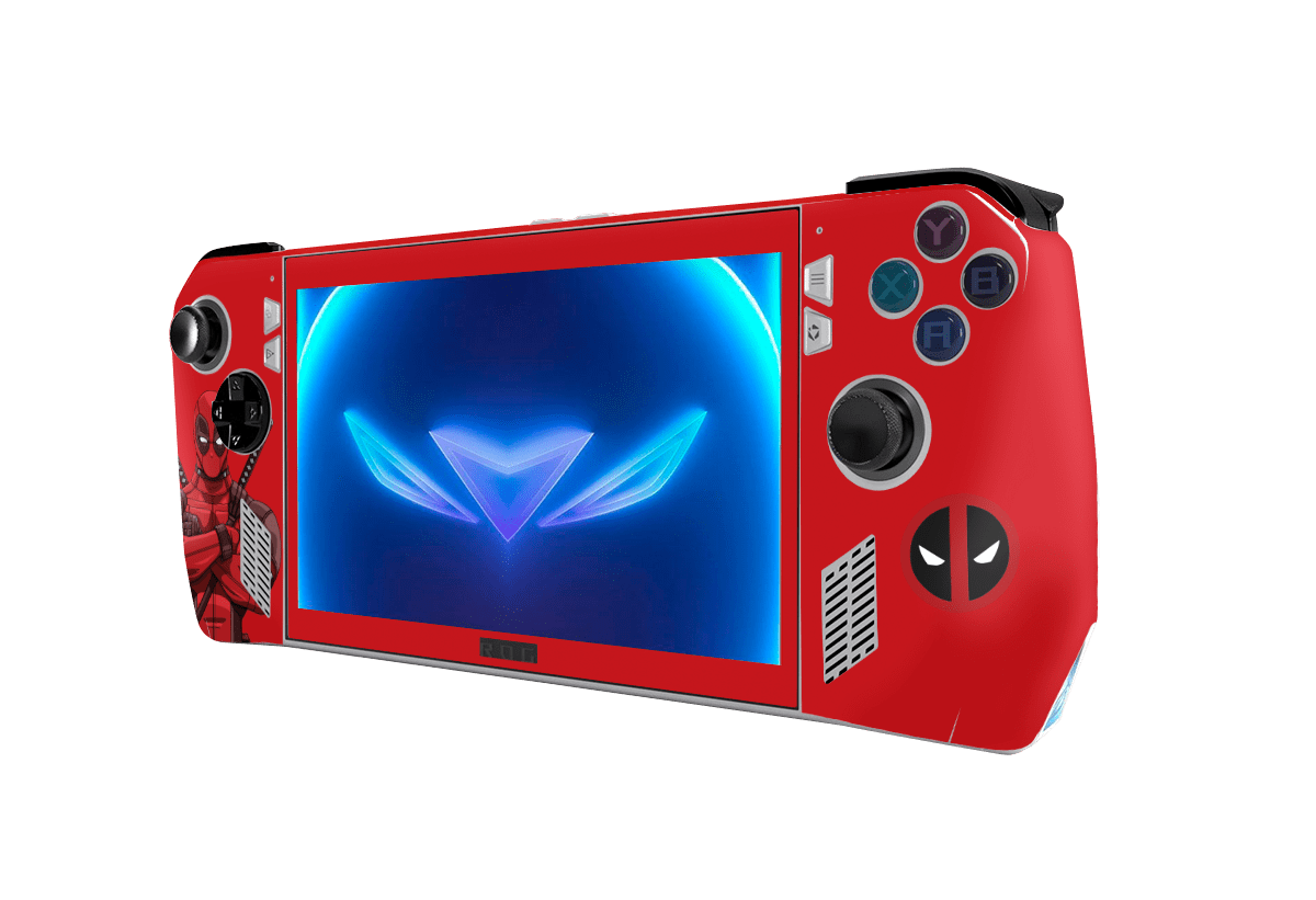 Deadpool Asus Rog Ally Handheld Gaming Computer Skin