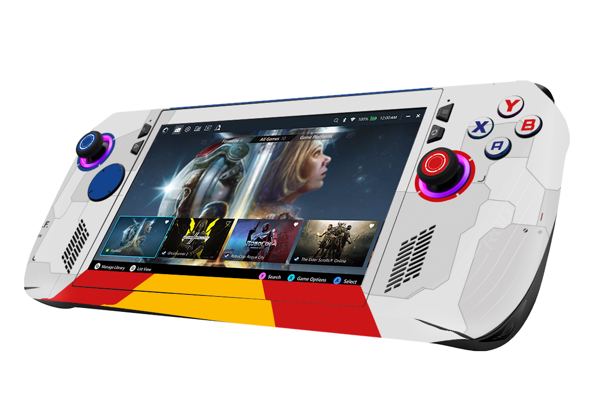 Gundam Asus Rog Ally X Handheld Gaming Computer Skin